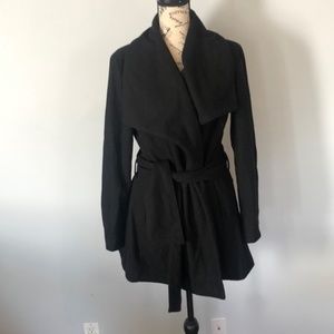 Zara Basic Winter Wrap Belted Coat XL